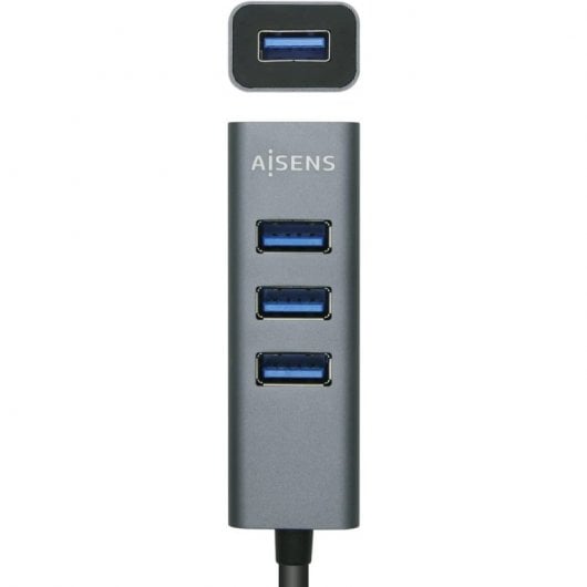 Aisens Adaptador Hub 4x USB 3.0 Negro