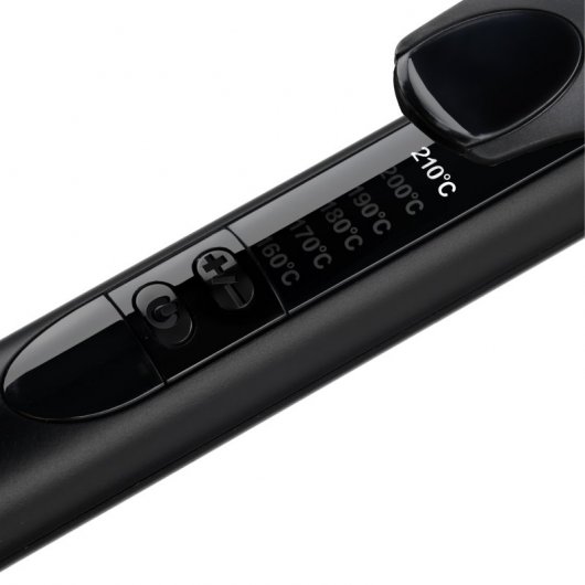 BaByliss Rose-Quarz Curling Tong 25mm Rizador de Pelo Negro/Oro Rosa