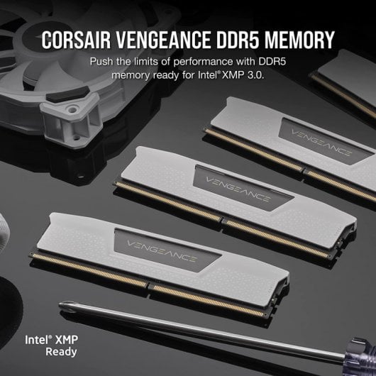 Corsair Vengeance DDR5 5200MHz 32Go 2x16Go CL40 Blanc