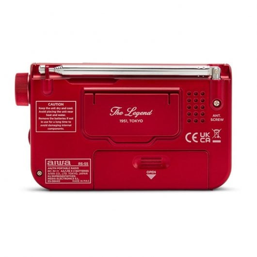 Aiwa RS-55BKRD Radio analogique portable rouge