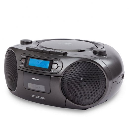 Aiwa BBTC-550BK Radio CD Bluetooth/USB/AUX/cassetta nera