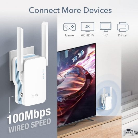 Cudy RE1200 AC1200 Dualband Wi-Fi 6 Range Extender