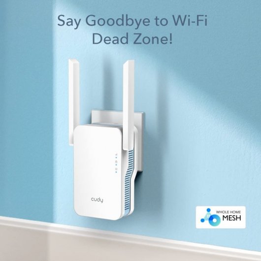 Cudy RE1200 AC1200 Dualband Wi-Fi 6 Range Extender
