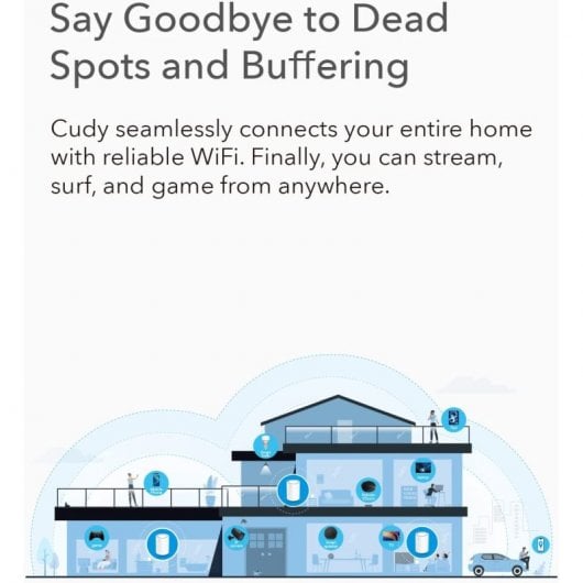 Cudy M1200 Lot de 3 systèmes Wi-Fi maillés double bande AC1200