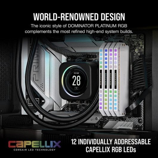 Corsair Dominator Platinum RGB DDR5 5600 MHz 64 GB 2 x 32 GB CL40 Weiß