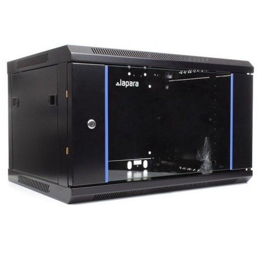 Lapara Armario Rack Mural 6U 600x450mm Negro