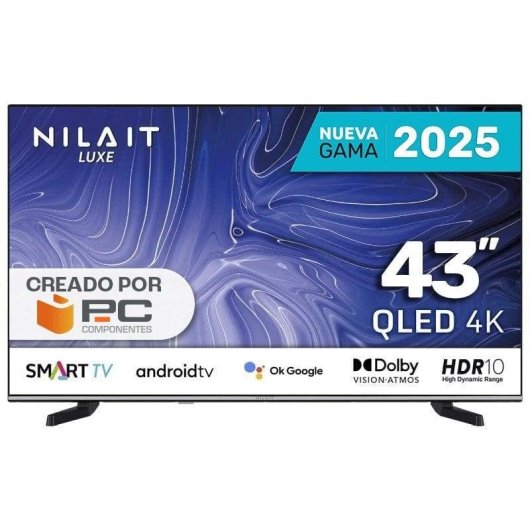 TV Nilait QLED NI-43UB8001SE 43" 4K UltraHD 50Hz Smart TV Android TV HDR10 Dolby Audio