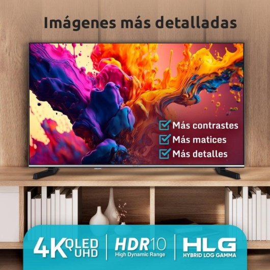 TV Nilait QLED NI-43UB8001SE 43" 4K UltraHD 50Hz Smart TV Android TV HDR10 Dolby Audio