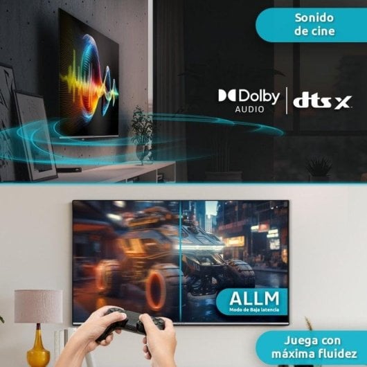 TV Nilait QLED NI-43UB8001SE 43" 4K UltraHD 50Hz Smart TV Android TV HDR10 Dolby Audio