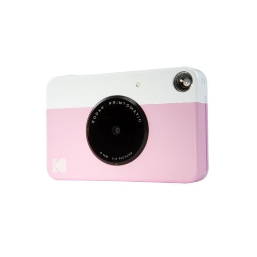 Câmara Digital Compacta Kodak Printomatic 5 MP Foco Automático Flash Integrado Impressão Instantânea Rosa