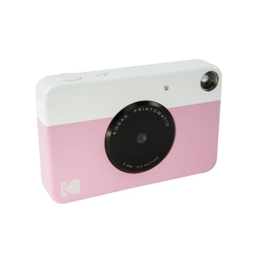 Câmara Digital Compacta Kodak Printomatic 5 MP Foco Automático Flash Integrado Impressão Instantânea Rosa
