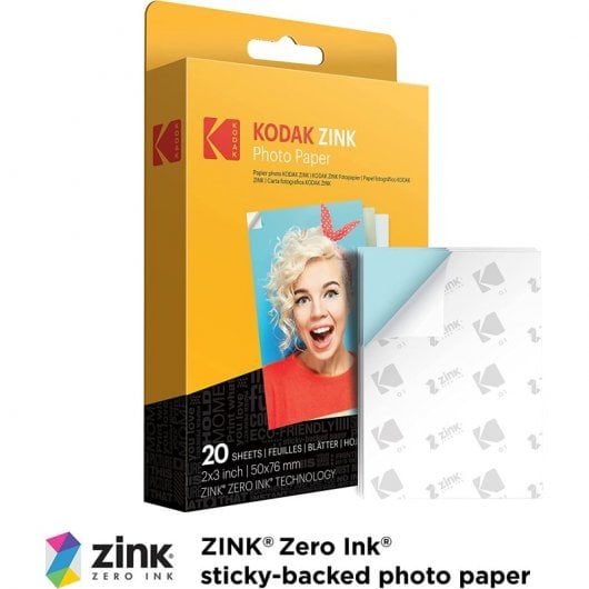 Kodak Zink Papel Fotográfico para Kodak Printomatic 20 Hojas