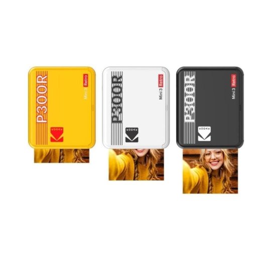 Fotodrucker Sublimation Bluetooth Kodak Mini 3 Retro P300R Weiß Kompakt