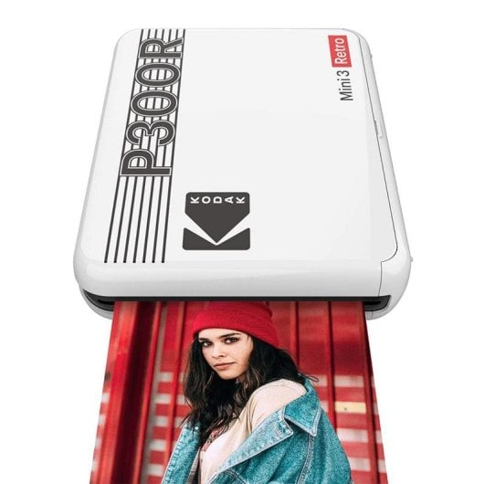 Fotodrucker Sublimation Bluetooth Kodak Mini 3 Retro P300R Weiß Kompakt