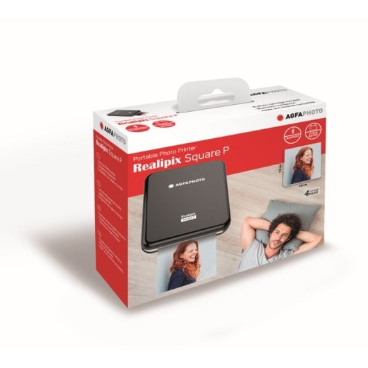 AgfaPhoto Realipix Square P Impresora Fotográfica Bluetooth Negra