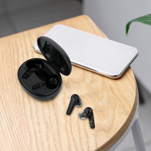 Prixton TWS158 Auriculares Bluetooth Anc + Enc Negros