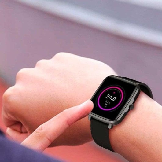 Prixton AT803T Bluetooth 1,54" Digital Schwarz IP68 Pulsuhr Schlafüberwachung Blutdruck