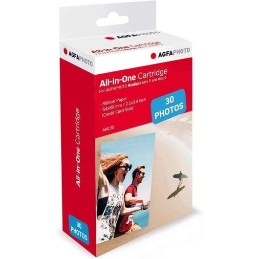 Fotokartusche Agfaphoto AMC30 5,3x8,6cm 30 Blatt Realipix Kodak