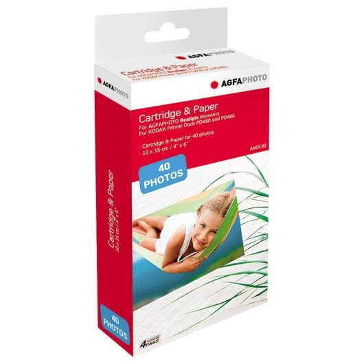 Fotopapier AgfaPhoto AMOC40 10 x 15 cm 40 Blatt Realipix Kodak