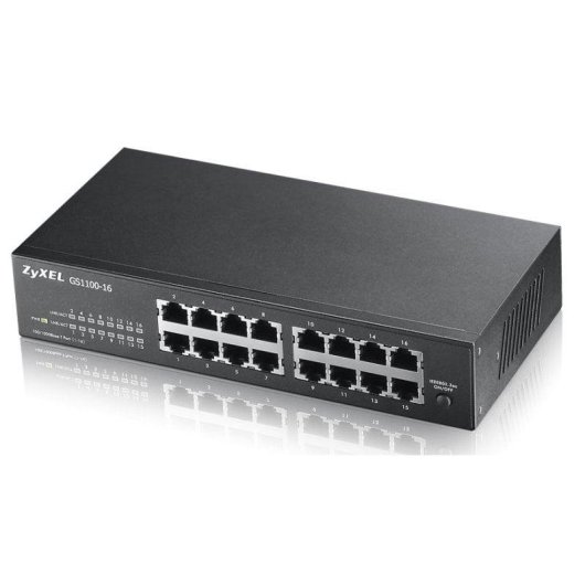 Switch Gigabit Ethernet Zyxel GS1100-16 16 Ports Unmanaged