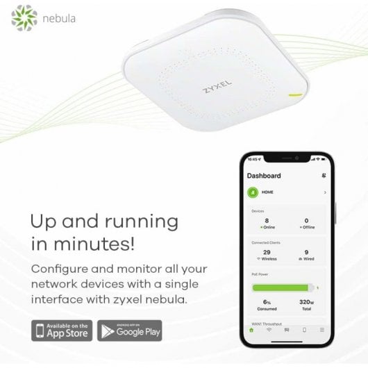 Zyxel NWA50AX Punto de Acceso WiFi6 AX1800 PoE