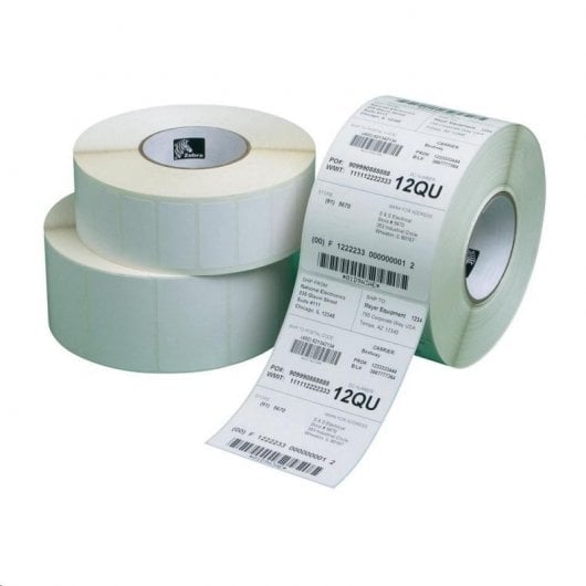 Zebra Direct Quick Print 3000 Pack de 12 Rollos de Etiquetas de Transferencia Térmica