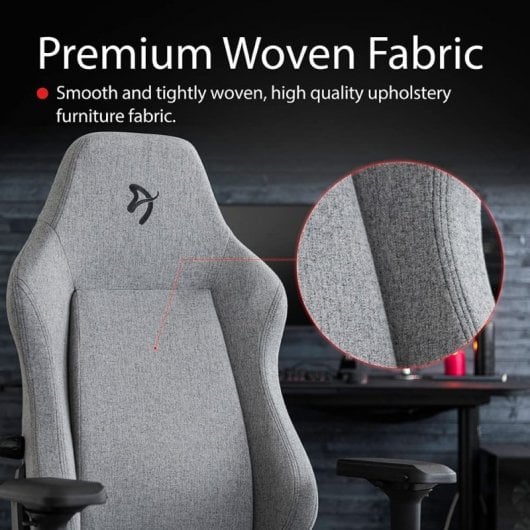 Arozzi Primo Woven Fabric con Logo Negro Gris