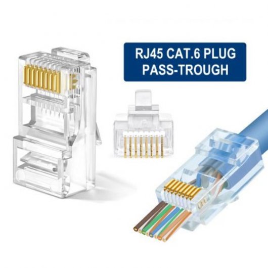 Ewent EasyConnect IM1206 Conector Modular RJ45 CAT6 U/UTP 100 Unidades