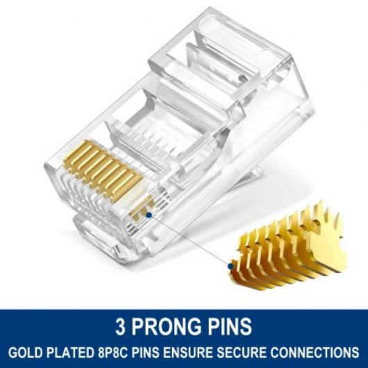Ewent EasyConnect IM1206 Conector Modular RJ45 CAT6 U/UTP 100 Unidades