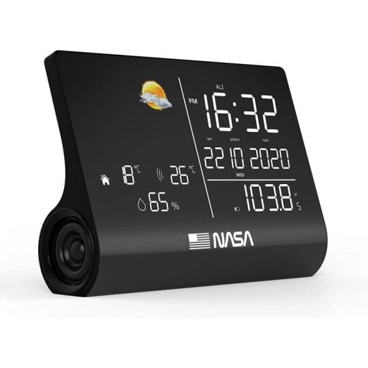 NASA WSP1300 Estação Meteorológica com Altifalante Preta