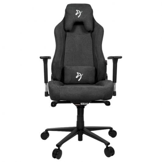 Arozzi Vernazza Gaming-Stuhl aus weichem Stoff, dunkelgrau