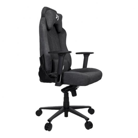 Arozzi Vernazza Gaming-Stuhl aus weichem Stoff, dunkelgrau