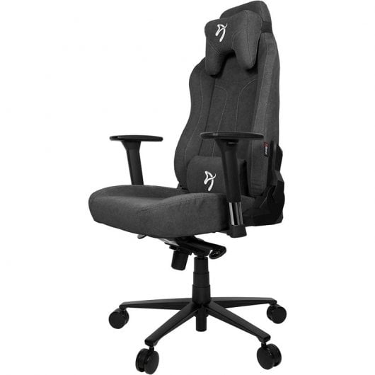 Arozzi Vernazza Gaming-Stuhl aus weichem Stoff, dunkelgrau