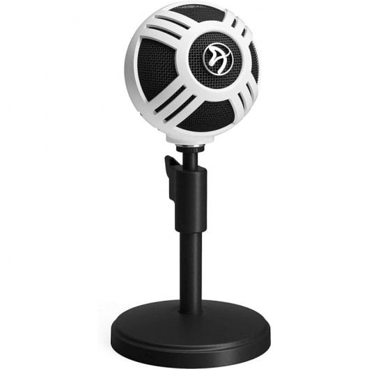 Arozzi Sfera Micrófono Cardioide para Streaming Blanco