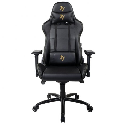 Arozzi Verona Signature PU Silla Gaming con Logo Dorado Negra