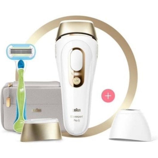 Depiladora Luz Pulsada IPL Braun Silk Expert Pro 5 PL5154 2 Modos Precisão