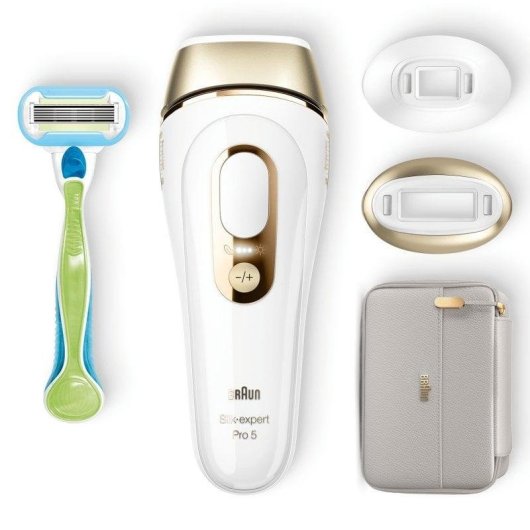 Depiladora Luz Pulsada IPL Braun Silk Expert Pro 5 PL5154 2 Modos Precisão