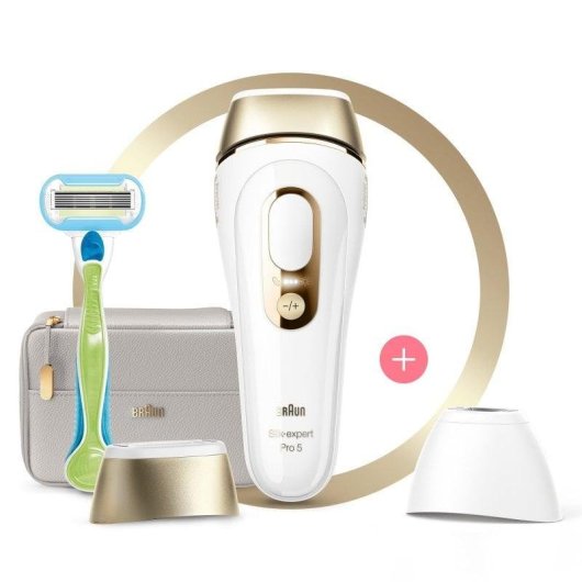 Depiladora Luz Pulsada IPL Braun Silk Expert Pro 5 PL5154 2 Modos Precisão