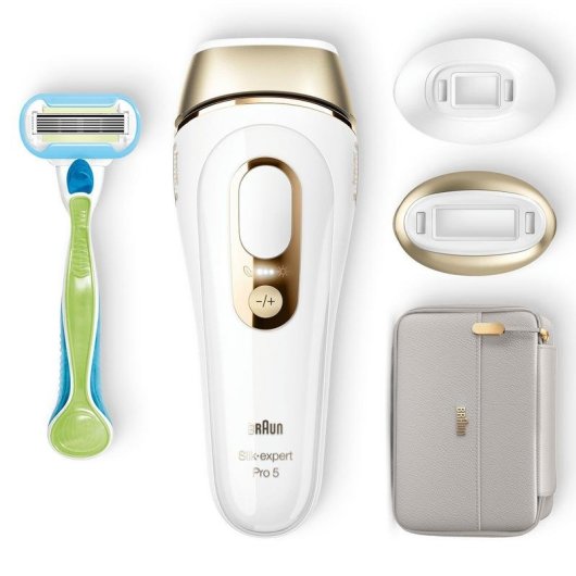Depiladora Luz Pulsada IPL Braun Silk Expert Pro 5 PL5154 2 Modos Precisão