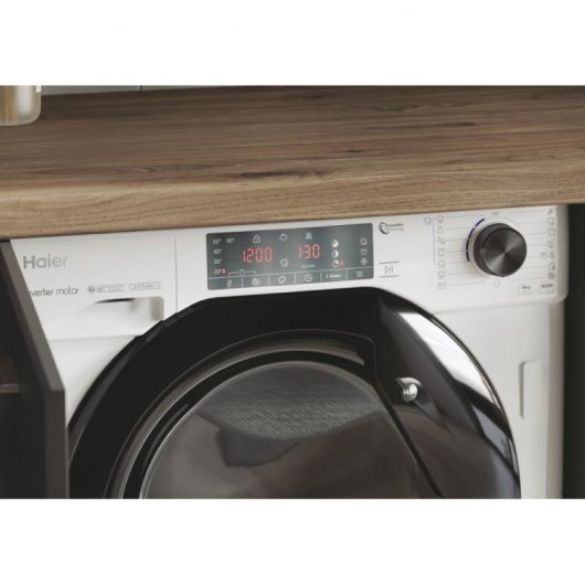 Haier HWQ90B416FWB-S Lavadora Carga Frontal Integrable 9Kg A
