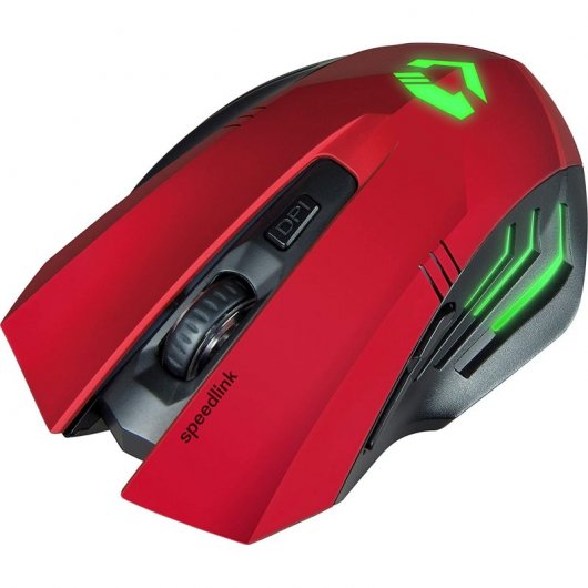 Speedlink Fortus Ratón Gaming Inalámbrico Negro/Rojo