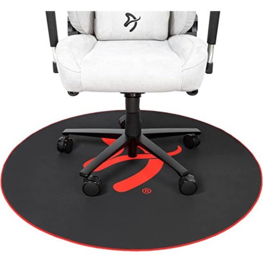 Arozzi Zona Gaming-Bodenmatte für Stühle, Schwarz/Rot
