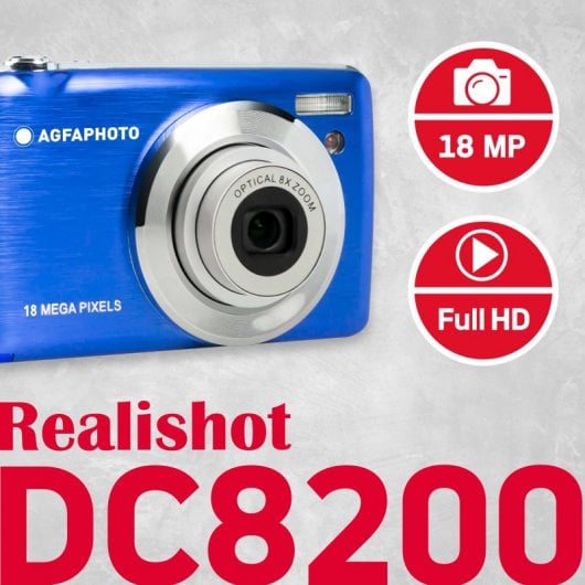 AgfaPhoto Compact DC8200 18MP Zoom x8 Blu