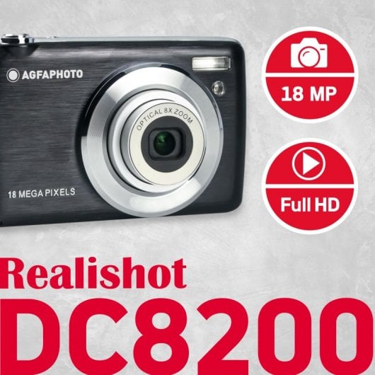 AgfaPhoto Compact DC8200 18MP Zoom x8 Nero