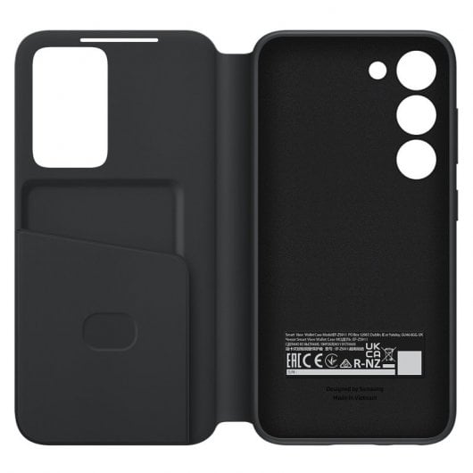 Samsung Smart View Wallet Case Funda Libro Negra para Galaxy S23