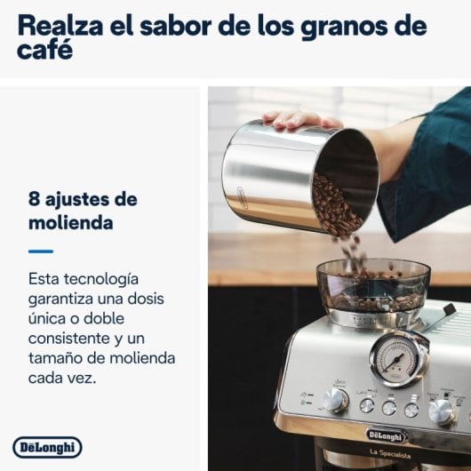 DeLonghi Specialista Arte EC9155.MB Cafetera Espresso Pump 15 Bares