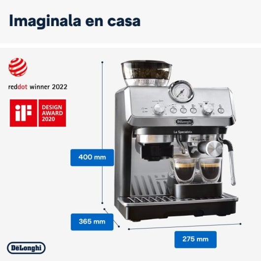 DeLonghi Specialista Arte EC9155.MB Cafetera Espresso Pump 15 Bares