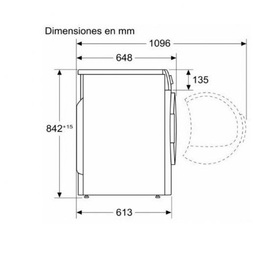 Balay 3SB090B Secadora Bomba de Calor Carga frontal 9Kg E Blanca