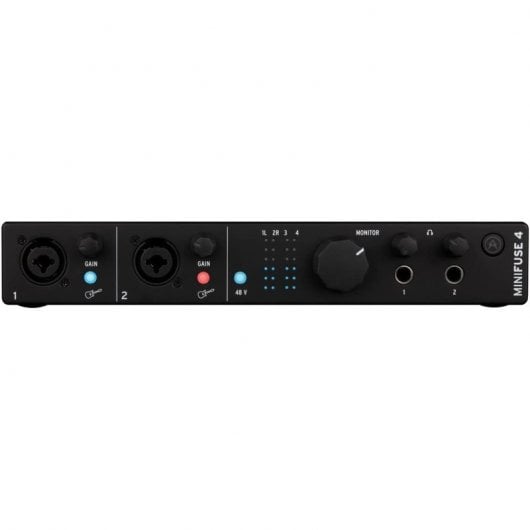 Arturia MiniFuse 4 Interfaccia MIDI e audio USB compatta Nera