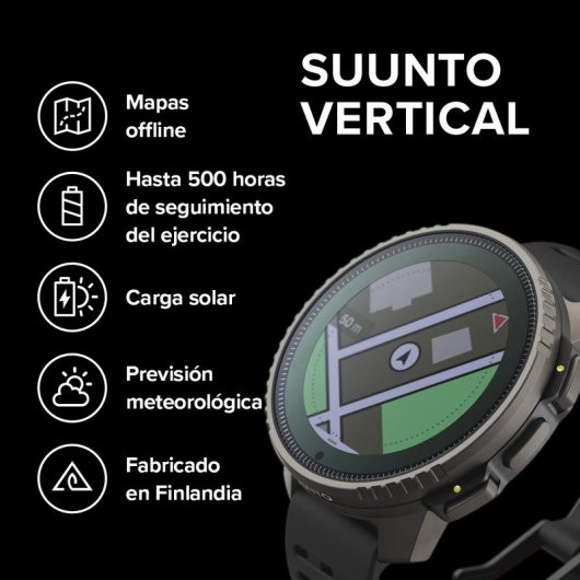 Smartwatch Suunto Vertical Titanio Solare Nero